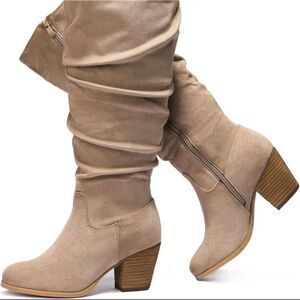 NIB XOXO Tan slouchy boots